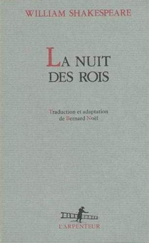 LA NUIT DES ROIS, de William Shakespeare | portada del libro