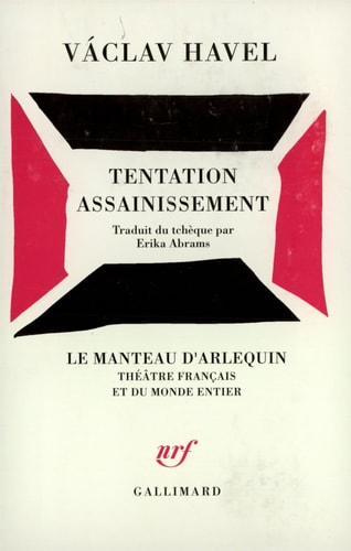 TENTATION / ASSAINISSEMENT, de Václav Havel | portada del libro