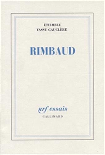 RIMBAUD, de Gauclère | portada del libro