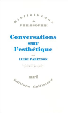 CONVERSATIONS SUR L'ESTHETIQUE, de Pareyson | portada del libro