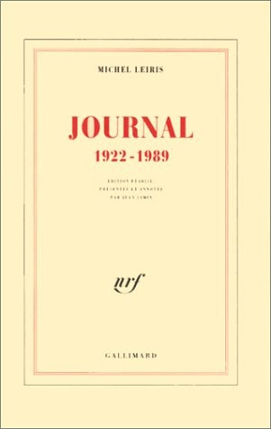 Journal, 1922-1989., de Leiris | portada del libro