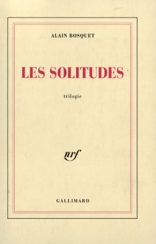 LES SOLITUDES, de Bosquet | portada del libro