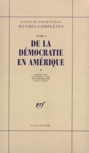 DE LA DEMOC EN A 1 N1, de Alexis de Tocqueville | portada del libro