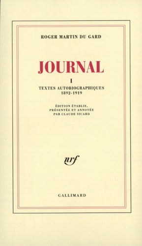 JOURNAL T1, de Roger Martin Du Gard | portada del libro