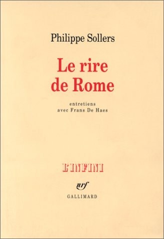 LE RIRE DE ROME, de Philippe Sollers | portada del libro