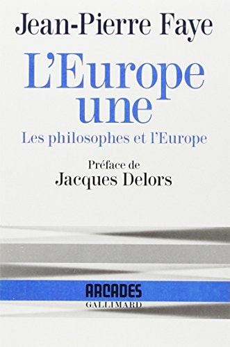 L'EUROPE UNE, de Jean Pierre Faye | portada del libro