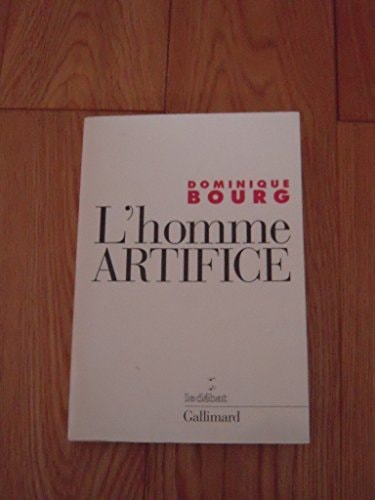 L'homme artifice, de Dominique Bourg | portada del libro