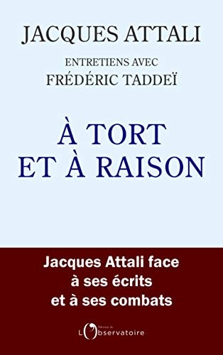 TORT ET A RAISON, de Attali | portada del libro
