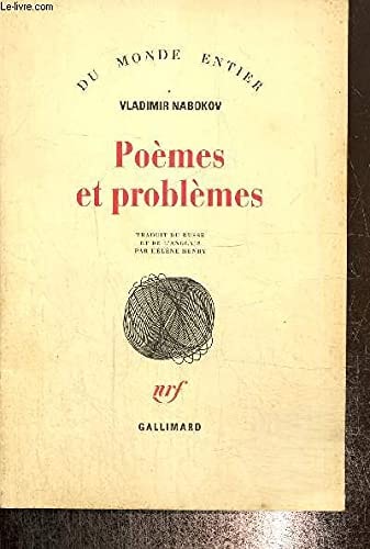 POEMES ET PROBLEMES, de Vladimir Nabokov | portada del libro