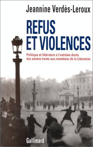 REFUS ET VIOLENCES, de Verdès-Leroux | portada del libro