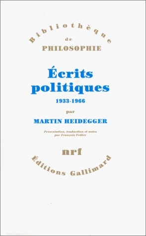 ECRITS POLITIQUES, de Martin Heidegger | portada del libro