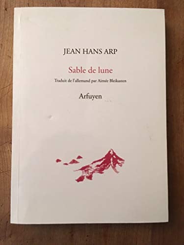 SABLE DE LUNE, de ARP JEAN HANS | portada del libro