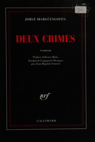 DEUX CRIMES, de Jorge Ibargüengoitia | portada del libro