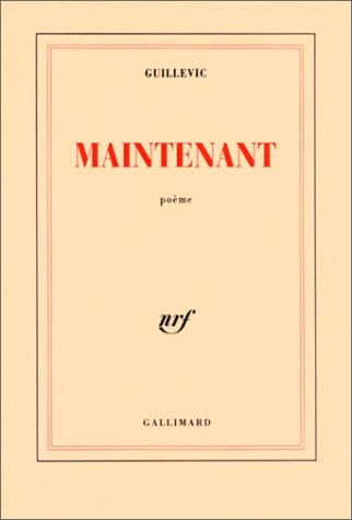 MAINTENANT, de Guillevic | portada del libro