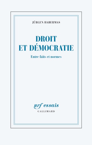 DROIT ET DEMOCRATIE, de Jürgen Habermas | portada del libro