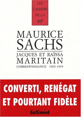 CORRESPONDANCE 1925-1939, de Maurice Sachs | portada del libro
