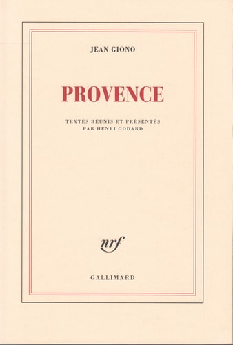 PROVENCE, de Giono | portada del libro
