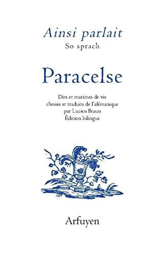 AINSI PARLAIT PARACELSE, de PARACELSE | portada del libro