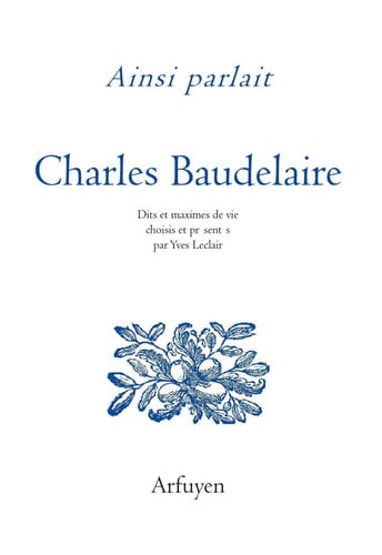 AINSI PARLAIT CHARLES BAUDELAIRE, de BAUDELAIRE CHAR | portada del libro