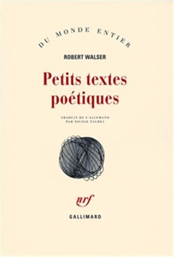 PETITS TEXTES POETIQUES, de Robert Walser | portada del libro