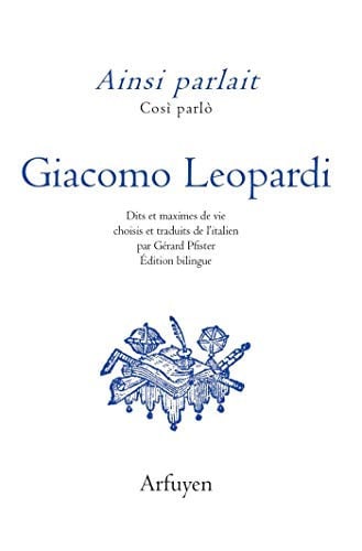 AINSI PARLAIT LEOPARDI, de LEOPARDI GIACOM | portada del libro