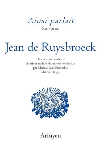 AINSI PARLAIT JEAN DE RUYSBROECK, de RUYSBROECK JEAN | portada del libro