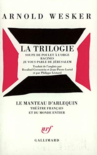 LA TRILOGIE, de Arnold Wesker | portada del libro