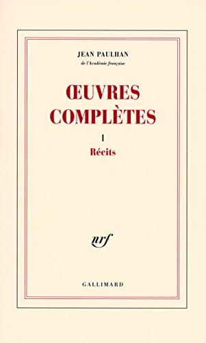 OEUVRES COMPLETES T1, de Paulhan | portada del libro