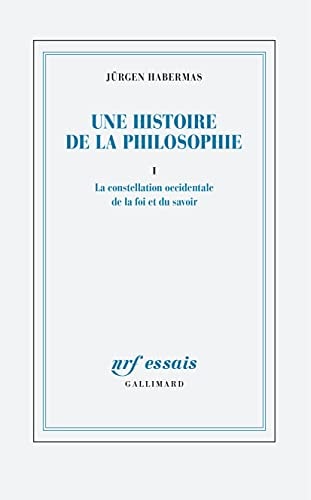UNE HISTOIRE DE LA PHILOSOPHIE T1, de Jürgen Habermas | portada del libro