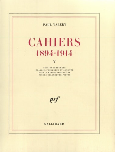 CAHIERS T5, de Paul Valéry | portada del libro