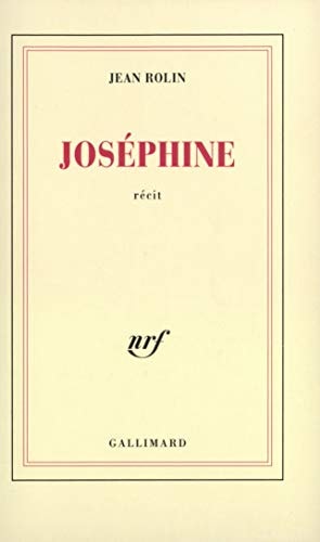 JOSEPHINE, de Jean Rolin | portada del libro