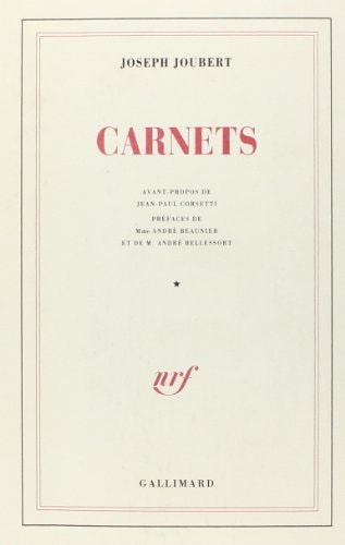 CARNETS I ET II 94 2V, de Joseph Joubert | portada del libro