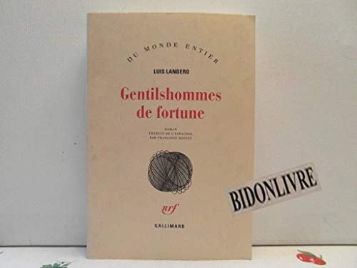 Gentilshommes de fortune, de Luis Landero | portada del libro