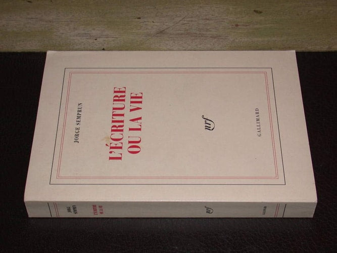 L'ECRITURE OU LA VIE, de Semprún | portada del libro