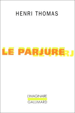 LE PARJURE, de Thomas | portada del libro
