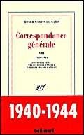 CORRESPONDANCE GENERALE T8 1940-1944, de Martin du Gard | portada del libro