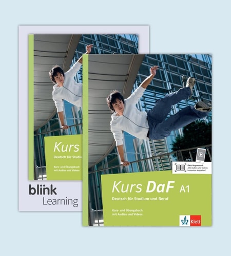 Kurs DaF a1, libro del alumno y libro de ejercicios licencia digital | portada del libro