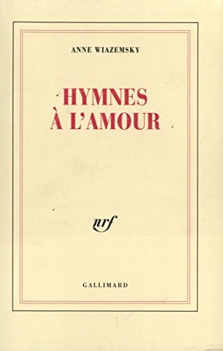 HYMNES A L'AMOUR, de Anne Wiazemsky | portada del libro