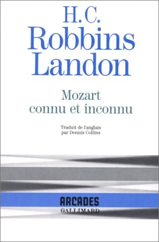 MOZART CONNU ET INCONNU, de Howard Chandler Robbins Landon | portada del libro