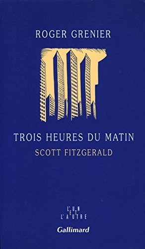 TROIS HEURES DU MATIN, de Roger Grenier | portada del libro
