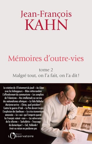 EMOIRES D'OUTRE-VIES (TOME 2), de Jean-François Kahn | portada del libro