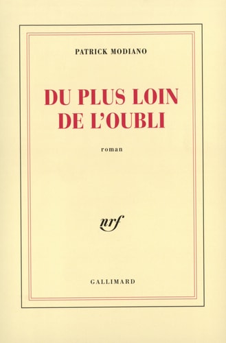 Du Plus Loin de L'Oubli., de Patrick Modiano | portada del libro