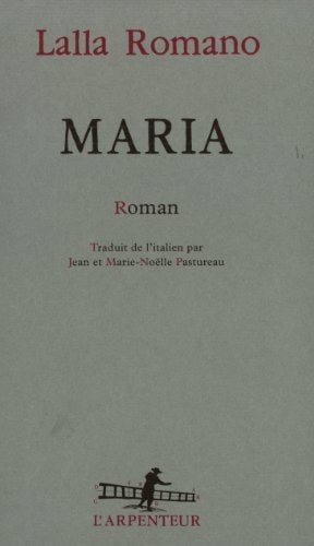 MARIA, de Lalla Romano | portada del libro
