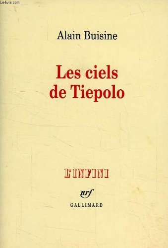 LES CIELS DE TIEPOLO, de Alain Buisine | portada del libro