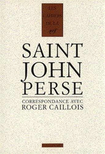 CORRESPONDANCE, de Saint-John Perse | portada del libro