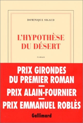 L'HYPOTHESE DU DESERT, de Sigaud | portada del libro
