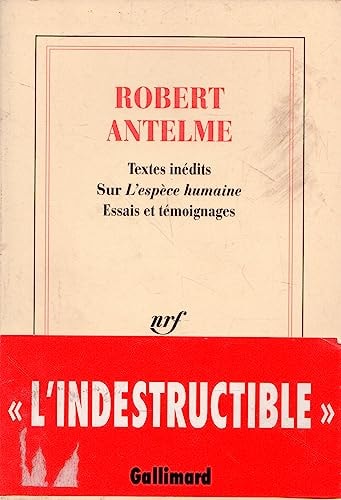 ROBERT ANTELME, de Robert Antelme | portada del libro