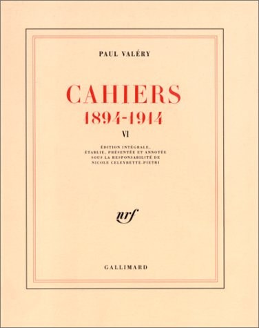 CAHIERS T6, de Paul Valéry | portada del libro