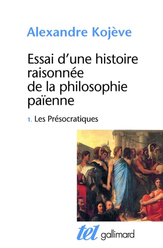 ESSAI D'UNE HISTOIRE RAISONNEE DE LA PHILOSOPHIE PAIENNE T1, de Alexandre Kojève | portada del libro