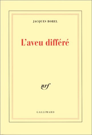 L'AVEU DIFFERE, de Borel | portada del libro